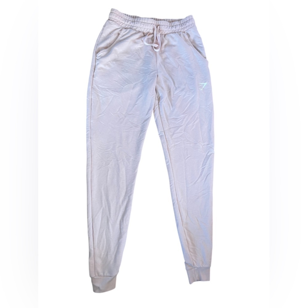 Gymshark light pink jogger style‎ athletic comfort sweatpants lounge wear preppy